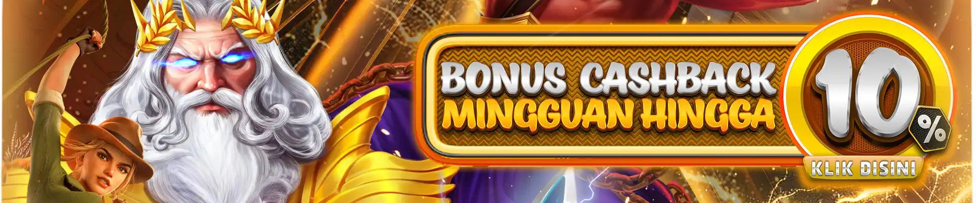 Bonus Cashback Mingguan 10%